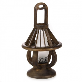 Настольная лампа кантри Brille 60W KL-164 Коричневый