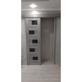 Раздвижные двери купе Пиана Бук Пепельный 600х900х2000 мм