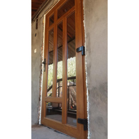 Металлопластиковые двери входные Виконда цвет золотой дуб 600х1000х2000 мм