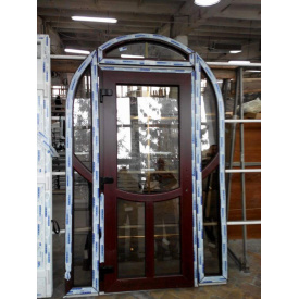 Металлопластиковые двери входные Виконда цвет вишня 600х1000х2000 мм