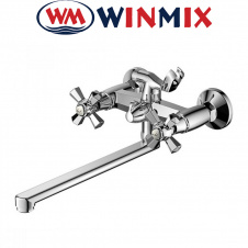 Смеситель для ванны длинный нос Winmix Premium Retro Euro (Chr-140)