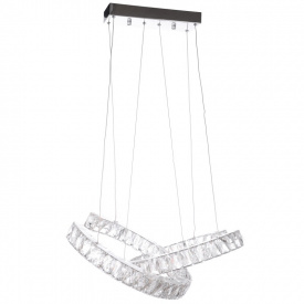 Люстра Brille Хрустальные кольца LED 42W Хром