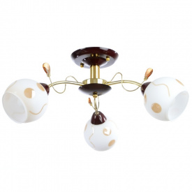 Люстра потолочная Brille 60W E27 Красный