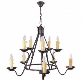 Люстра Brille Свеча 40W E14 Коричневый