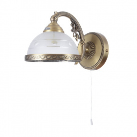 Бра с выключателем Барокко Brille 60W BKL-338 Бронзовый