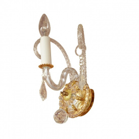 Бра хрустальное свеча Классическое Brille 60W BCL-271 Золотистый