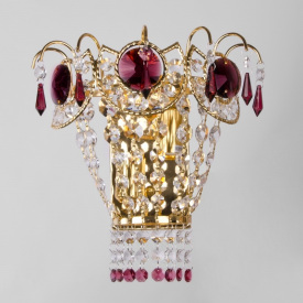 Бра хрустальное Классическое Brille 40W BCL-374 Золотистый