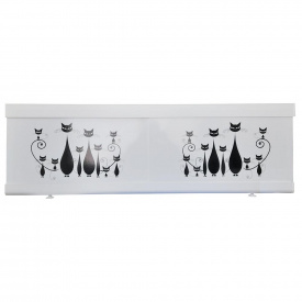 Экран под ванну The MIX Cats 180 см Белый