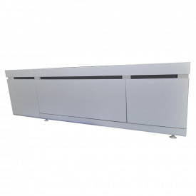 Пластиковый экран с выдвижным ящиком Mikola-M Креатив 5.0 180 см Белый