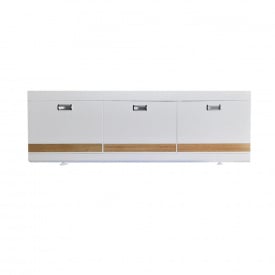 Пластиковый экран с откидными дверцами Mikola-M Креатив wood 170 см Белый