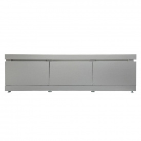 Пластиковый экран с откидными дверцами Mikola-M Креатив-Лями 3240 touch 120 см Серый матовый