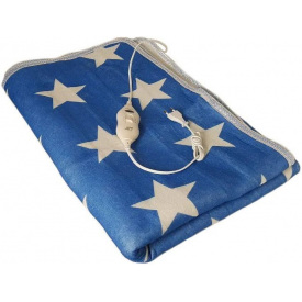 Простынь с электроподогревом Electric Blanket 7421 150х160 см Синяя с белым