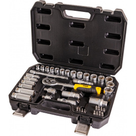 Набор ключей и насадок торцевых MASTERTOOL CRV 3/8" 39 шт 78-3039