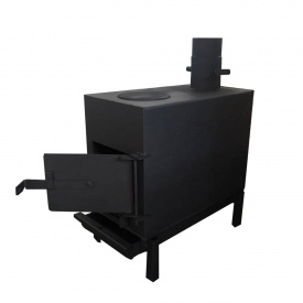 Печь буржуйка без радиатора Unit 740х630х320 мм Черный (MR57570)