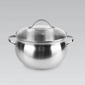 Кастрюля нержавеющая Maestro MR-3516-24 240 мм 6 л Хром