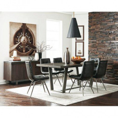 Обеденный стол в стиле LOFT (NS-1134) Дубно