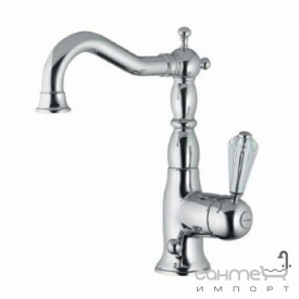 Смеситель для раковины Bugnatese Oxford Kristal 6313K CSCR потертый хром