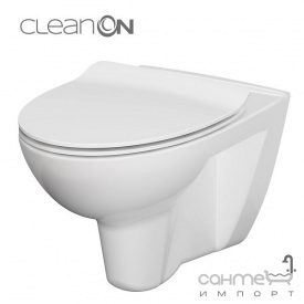 Подвесной безободковый унитаз без сидения Cersanit Parva CleanOn CCHZ1000911986 белый