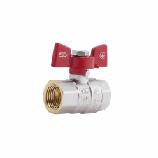 Кран шаровой SD Plus 1/2&quot; ВР для воды (бабочка) SD602NW15PN40