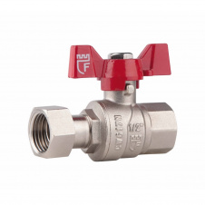 Кран шаровой с накидной гайкой SD Forte 3/4&quot ВР для воды прямой SF260W20