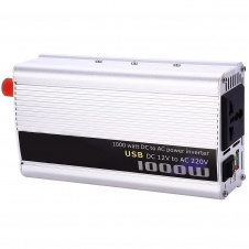 Фото - Автомобильный инвертор тока Power inverter 12 В в 200В 1000 W USB синусоида модифицирована Автомобильный инвертор тока Power inverter 12 В в 200В 1000 W USB синусоида модифицирована