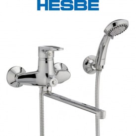 Змішувач для ванни догий гусак HESBE OPUS EURO (Chr-006)
