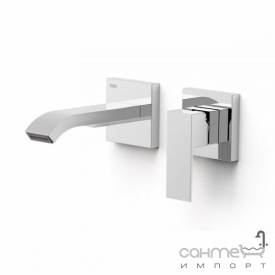 Смеситель для раковины скрытого монтажа Tres Cuadro 630003 хром, излив 15см