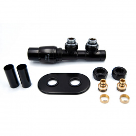 Комплект термостатический Vario Term TWINS ALL in ONE левый (низ) черный