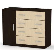 Комод 4+1Б Компанит лдсп венге комбинированный