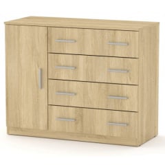 Комод 4+1Б Компаніт ЛДСП дуб-сонома Калуш