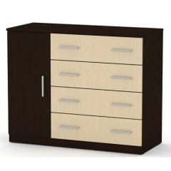 Комод 4+1Б Компанит лдсп венге комбинированный Вараш