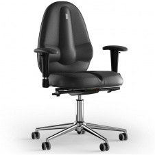Крісло KULIK SYSTEM CLASSIC Шкіра без підголівника без рядка Чорний (12-909-BS-MC-0101)