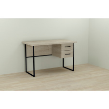 Комп'ютерний стіл Ferrum-decor Дакота 76x140x60 чорний ДСП Дуб Сонома 32мм