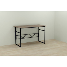 Фото - Компьютерный стол Ferrum-decor Раян 75x120x60 черный ДСП Дуб Сонома Труфель 16мм Компьютерный стол Ferrum-decor Раян 75x120x60 черный ДСП Дуб Сонома Труфель 16мм