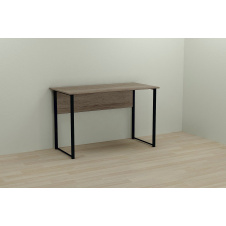 Фото - Компьютерный стол Ferrum-decor Курт 75x120x70 черный ДСП Дуб Сонома Труфель 16мм Компьютерный стол Ferrum-decor Курт 75x120x70 черный ДСП Дуб Сонома Труфель 16мм