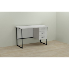 Фото - Компьютерный стол Ferrum-decor Гарри 76x140x70 черный ДСП Белое 32мм Компьютерный стол Ferrum-decor Гарри 76x140x70 черный ДСП Белое 32мм