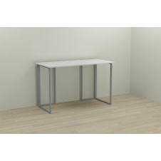 Фото - Компьютерный стол Ferrum-decor Ханна 75x120x70 серый ДСП Белое 16мм Компьютерный стол Ferrum-decor Ханна 75x120x70 серый ДСП Белое 16мм