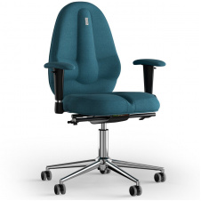 Кресло KULIK SYSTEM CLASSIC Ткань без подголовника без строчки Джинсовый (12-909-BS-MC-0511)