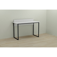 Фото - Комп'ютерний стіл Ferrum-decor Скай 75x140x60 чорний ДСП Біле 16мм Комп'ютерний стіл Ferrum-decor Скай 75x140x60 чорний ДСП Біле 16мм