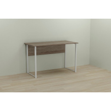 Фото - Компьютерный стол Ferrum-decor Курт 75x120x70 белый ДСП Дуб Сонома Труфель 16мм Компьютерный стол Ferrum-decor Курт 75x120x70 белый ДСП Дуб Сонома Труфель 16мм