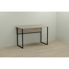 Фото - Комп'ютерний стіл Ferrum-decor Коді 75x100x60 чорний ДСП Біле 16мм Комп'ютерний стіл Ferrum-decor Коді 75x100x60 чорний ДСП Біле 16мм