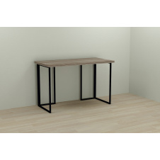 Комп'ютерний стіл Ferrum-decor Ханна 76x140x60 чорний ДСП Дуб Сонома Трюфель 32мм
