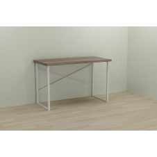 Фото - Компьютерный стол Ferrum-decor Дейв 75x140x60 белый ДСП Дуб Сонома Труфель 32мм Компьютерный стол Ferrum-decor Дейв 75x140x60 белый ДСП Дуб Сонома Труфель 32мм