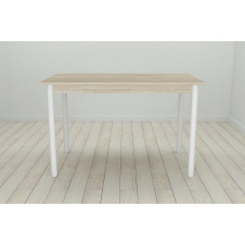 Стіл кухонний Ferrum-decor Беніта 75x120x80 Білий ДСП Сонома 16мм (BEN0039)