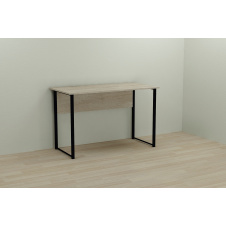 Компьютерный стол Ferrum-decor Курт 75x100x70 черный ДСП Дуб Сонома 16мм