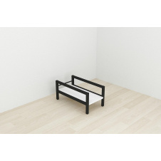 Подставка для системного блока Ferrum-decor Ники 21x24x45 Черный ДСП Белое 16мм (NIK0001)