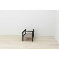 Подставка для системного блока Ferrum-decor Ники 21x24x45 Черный ДСП Сонома Трюфель 16мм (NIK0005)