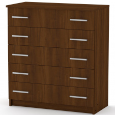 Комод Компанит 5 Орех экко (80х38х89 см)