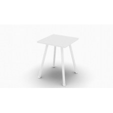 Табурет кухонный Ferrum-decor 430x320x320 Белый металл ДСП Белый 16 мм (TAB008)