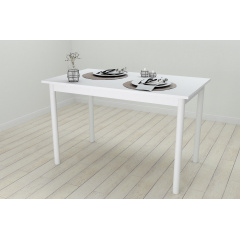 Стіл кухонний Ferrum-decor Беніта 75x120x60 Білий ДСП Біле 16мм (BEN0022) Токмак
